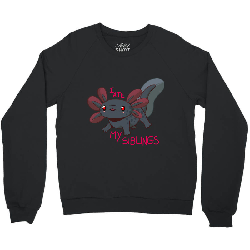 Axolotl Baby Black Crewneck Sweatshirt | Artistshot