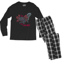 Axolotl Baby Black Men's Long Sleeve Pajama Set | Artistshot