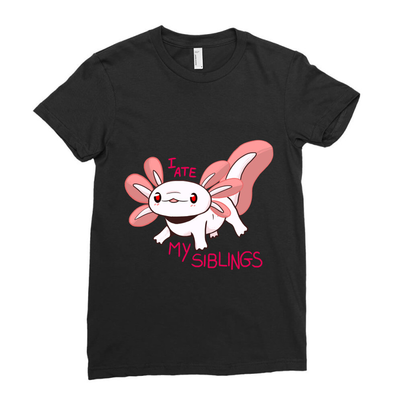 Axolotl Baby Ladies Fitted T-Shirt by Min09 | Artistshot