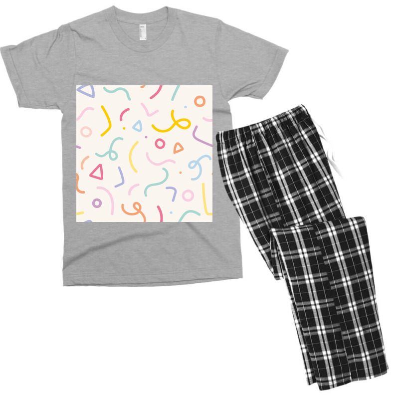 Background Seamless Pattern Cute Men's T-shirt Pajama Set by ElaineABernard | Artistshot