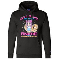 Just A Girl Who Loves Anime And Bearded Dragons Champion Hoodie | Artistshot