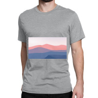 Blue And Pink Mountain Classic T-shirt | Artistshot