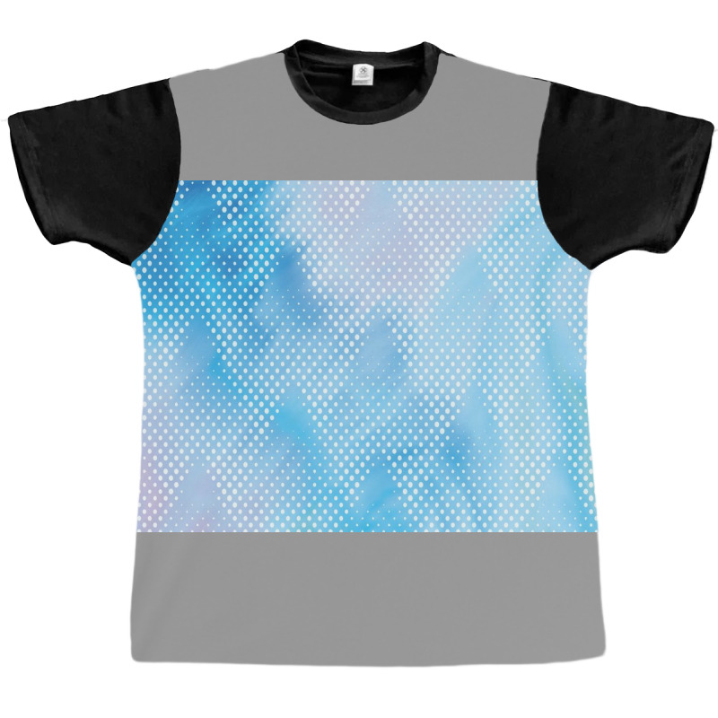 Blue And Pink Halftone Graphic T-shirt by ElaineABernard | Artistshot