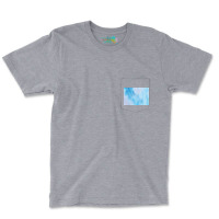 Blue And Pink Halftone Pocket T-shirt | Artistshot