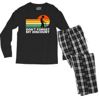 Don't Forget My Discount Old People Gag Men's Long Sleeve Pajama Set | Artistshot