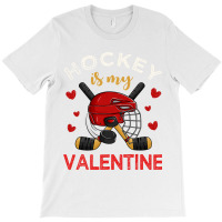 Hockey Is My Valentine Hockey Lover Valentines Day Mens Boys T-shirt | Artistshot