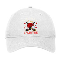 Hockey Is My Valentine Hockey Lover Valentines Day Mens Boys Adjustable Cap | Artistshot