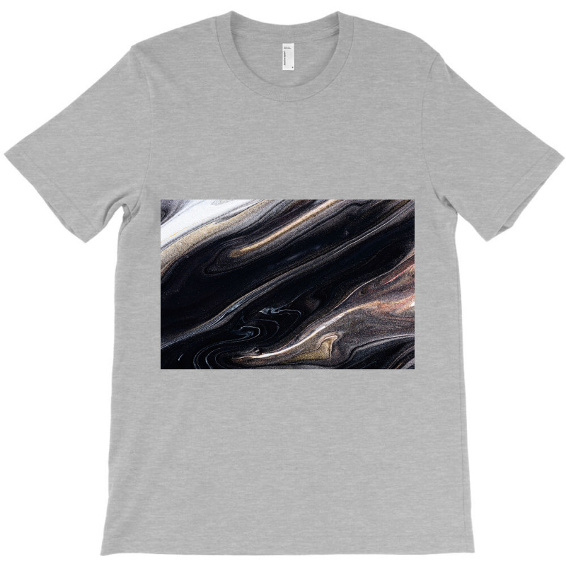 Black Liquid T-Shirt by ElaineABernard | Artistshot