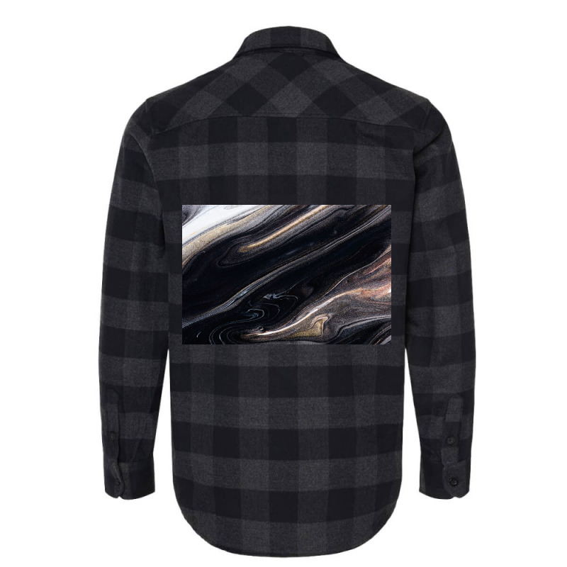 Black Liquid Flannel Shirt by ElaineABernard | Artistshot