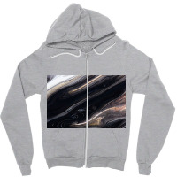 Black Liquid Zipper Hoodie | Artistshot