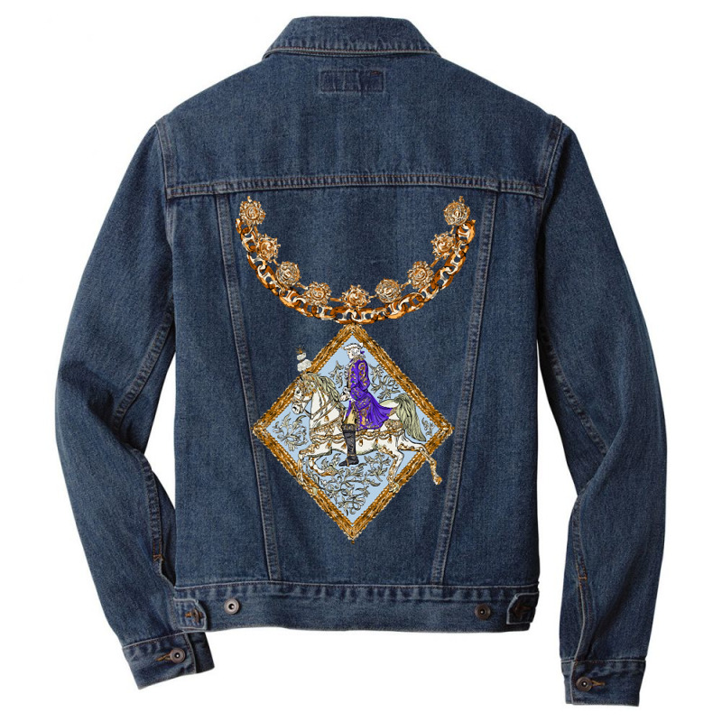 Placement Character Boy Decorative Pattern Men Denim Jacket | Artistshot