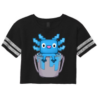 Axolotl Bucket Scorecard Crop Tee | Artistshot