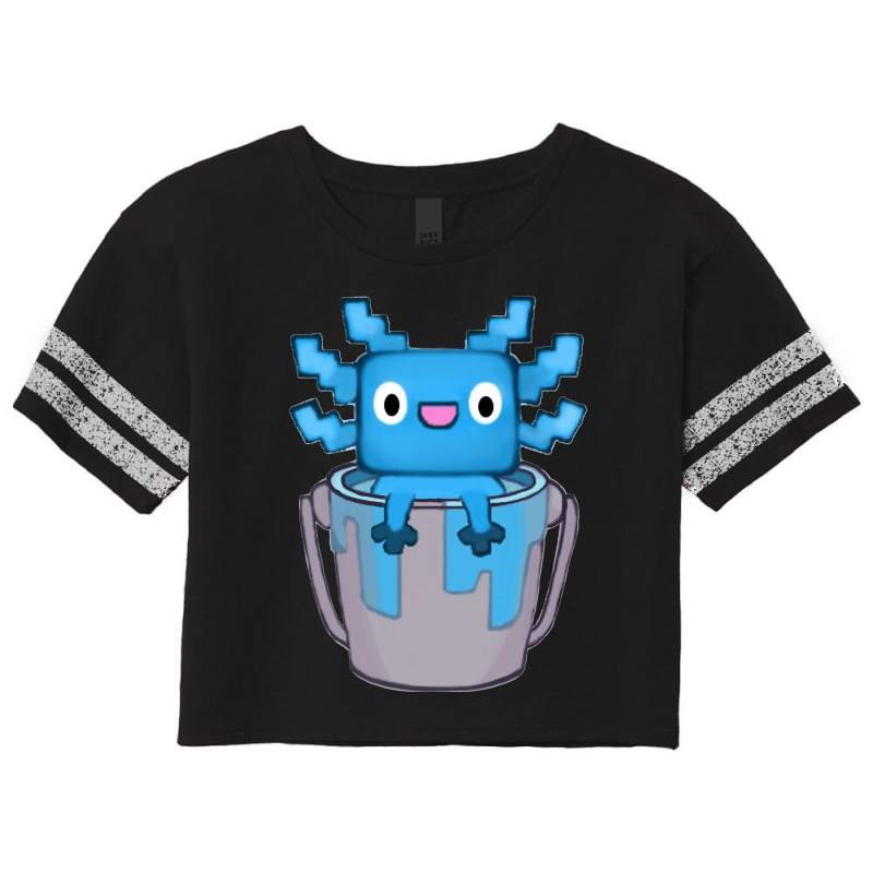 Axolotl Bucket Scorecard Crop Tee by Min09 | Artistshot