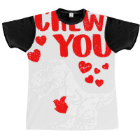 I Chews You Trex Dino Cute Baby Boy Valentines Day Gift Graphic T-shirt | Artistshot