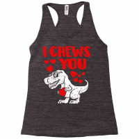 I Chews You Trex Dino Cute Baby Boy Valentines Day Gift Racerback Tank | Artistshot