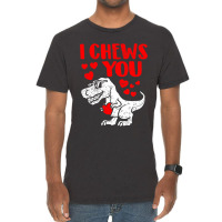 I Chews You Trex Dino Cute Baby Boy Valentines Day Gift Vintage T-shirt | Artistshot