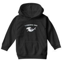 I Chews You Valentines Day Shark Youth Hoodie | Artistshot