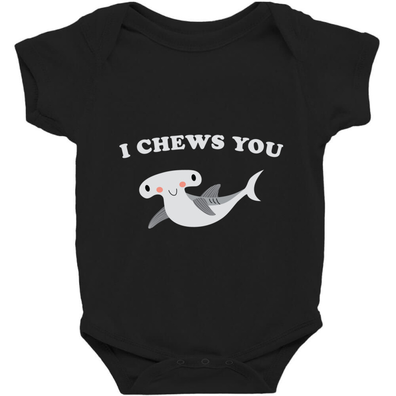 I Chews You Valentines Day Shark Baby Bodysuit | Artistshot