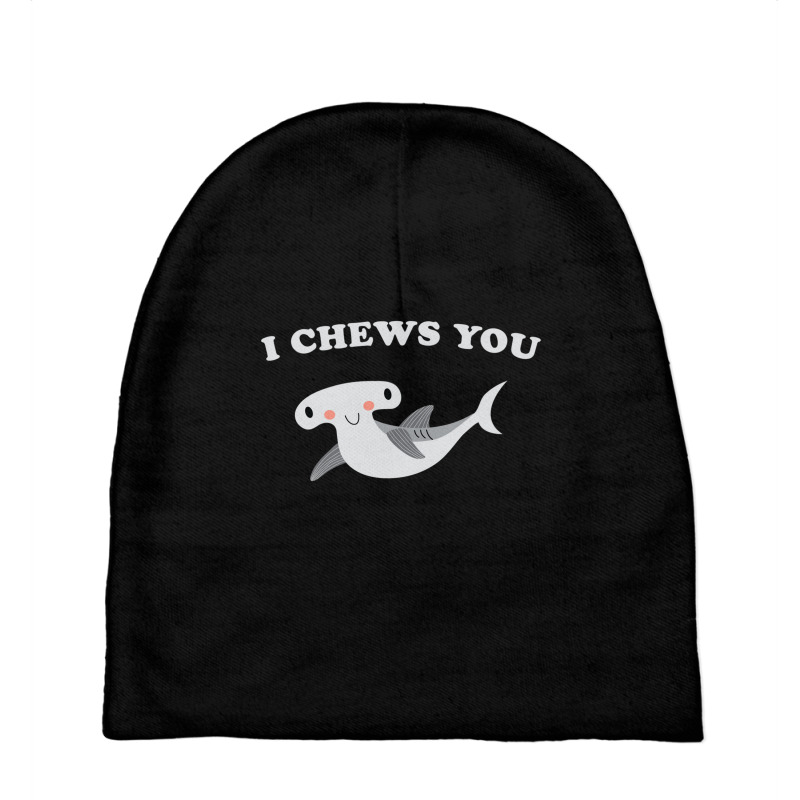 I Chews You Valentines Day Shark Baby Beanies | Artistshot