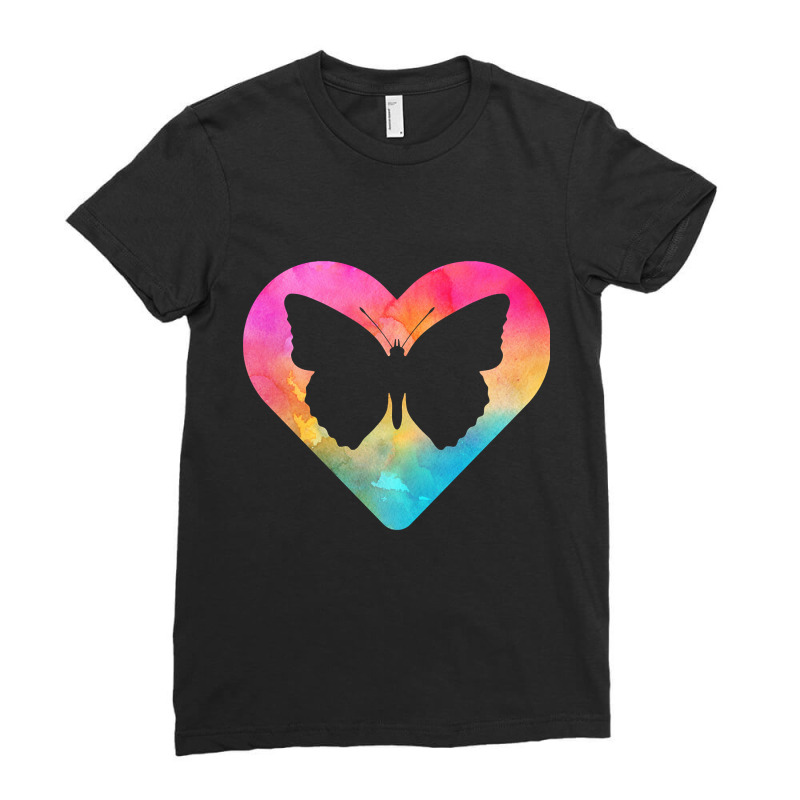 Butterfly Gift For Girls And Women Ladies Fitted T-Shirt by oatesorlandoi9eepf | Artistshot