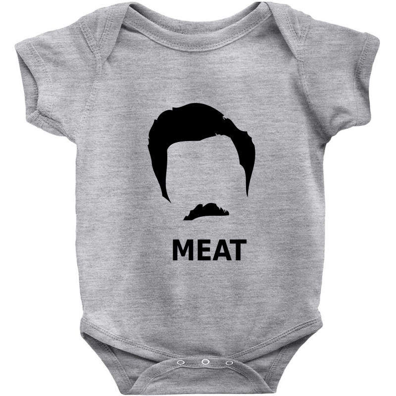 Ron Swanson Meat Parks And Recreations Baby Bodysuit by kudaponijengkulit | Artistshot