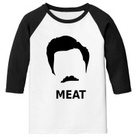 Ron Swanson Meat Parks And Recreations Youth 3/4 Sleeve | Artistshot