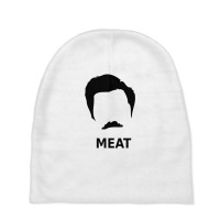 Ron Swanson Meat Parks And Recreations Baby Beanies | Artistshot