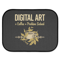 Problem Solved Coffee Digital Art Arts Rear Car Mat | Artistshot