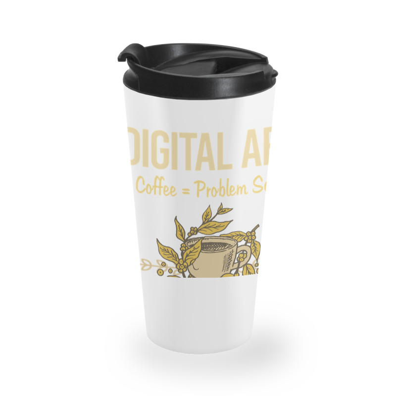 Problem Solved Coffee Digital Art Arts Travel Mug | Artistshot