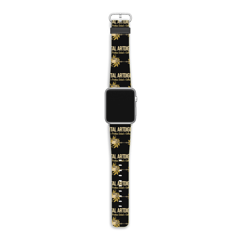 Problem Solved Coffee Digital Art Arts Apple Watch Band | Artistshot