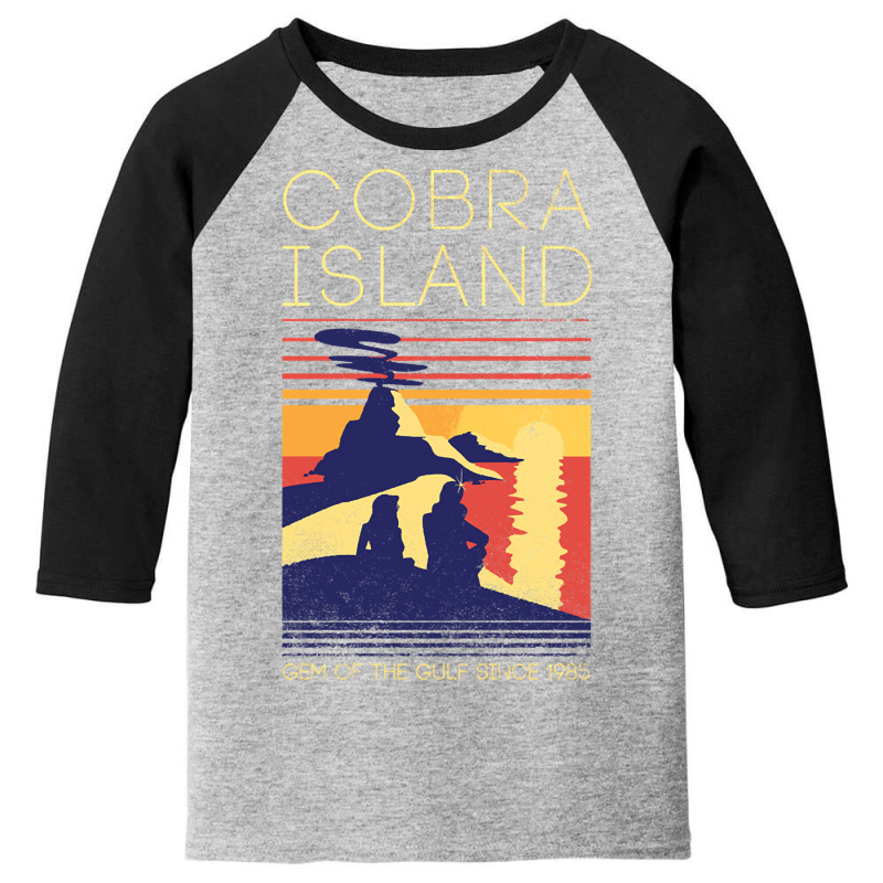 Visit Cobra Island Youth 3/4 Sleeve by mckeebeckett3l9yxd | Artistshot