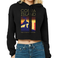 Visit Cobra Island Cropped Hoodie | Artistshot