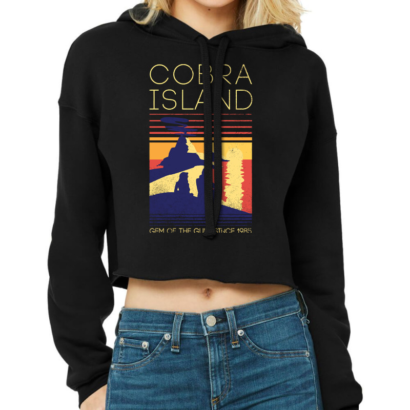 Visit Cobra Island Cropped Hoodie by mckeebeckett3l9yxd | Artistshot