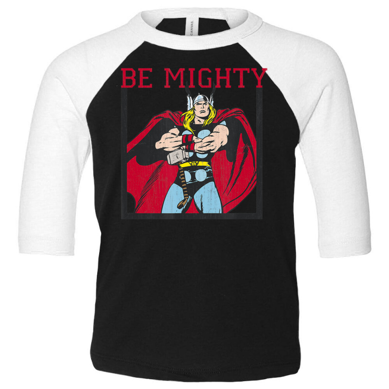 Classic Th.or Be Mighty Toddler 3/4 Sleeve Tee by hamthegodfather | Artistshot