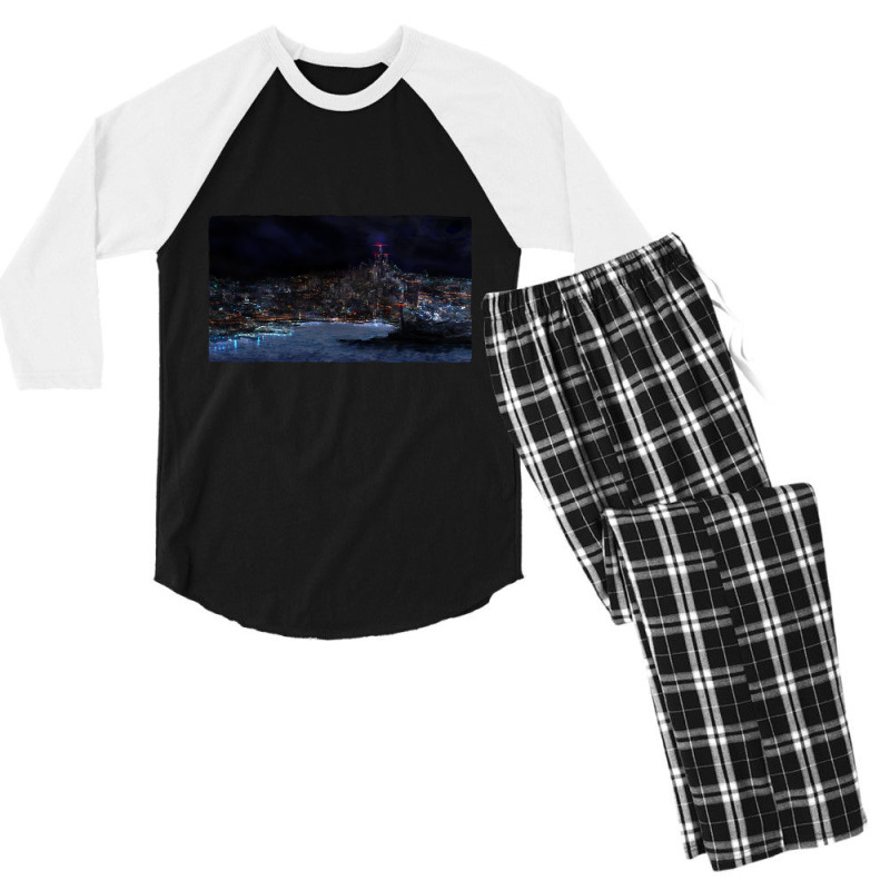 Cityscape (2) Men's 3/4 Sleeve Pajama Set | Artistshot