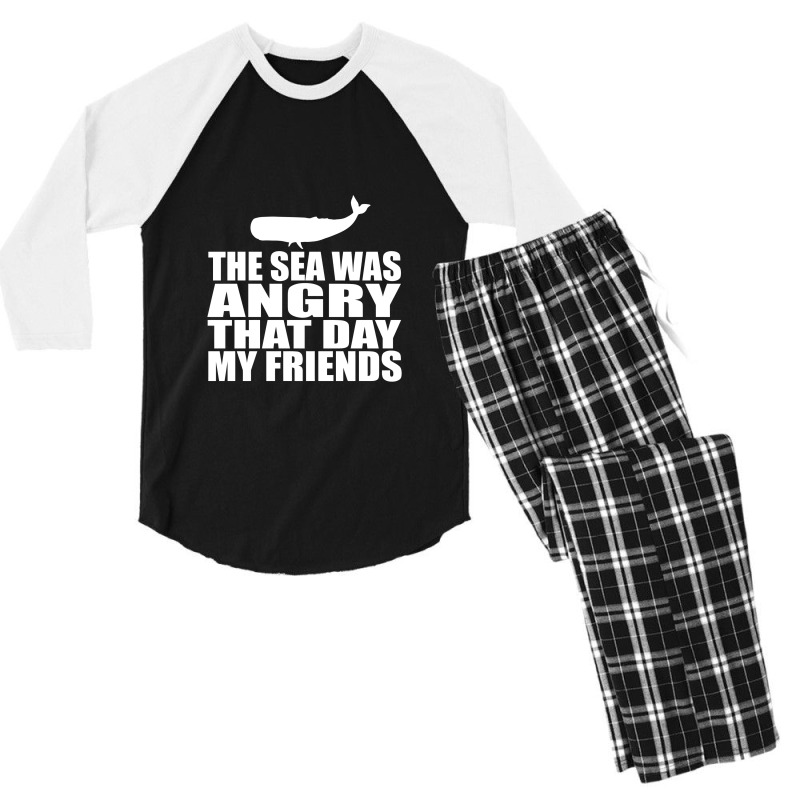 Seinfeld   The Sea Was Angry That Day My Friends Seinfeld Men's 3/4 Sleeve Pajama Set by kudaponijengkulit | Artistshot