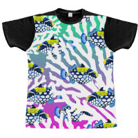 Clown Triggerfish Group (balistoides) With Colorful Pattern - Coral Re Graphic T-shirt | Artistshot