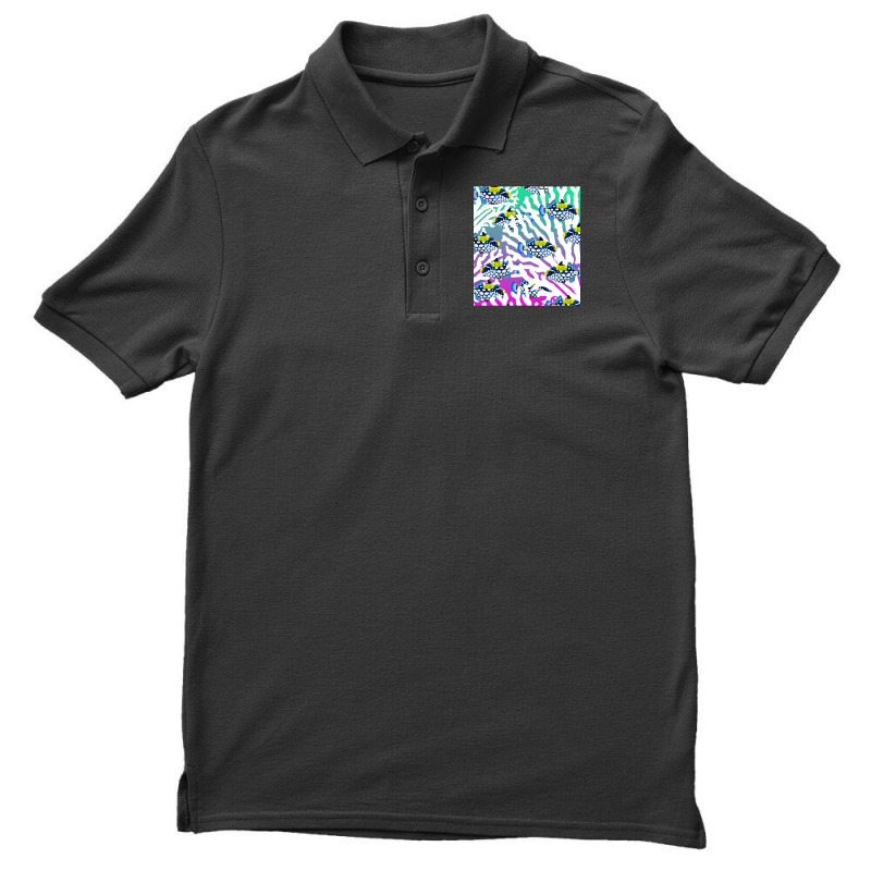 Clown Triggerfish Group (balistoides) With Colorful Pattern - Coral Re Men's Polo Shirt | Artistshot