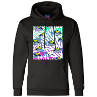 Clown Triggerfish Group (balistoides) With Colorful Pattern - Coral Re Champion Hoodie | Artistshot