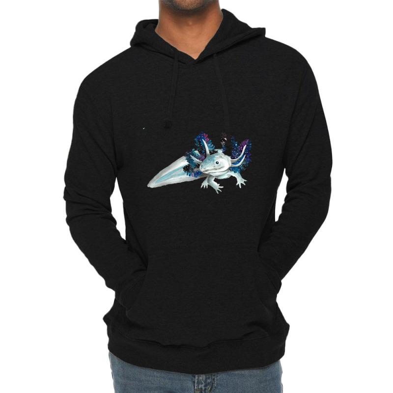 Cosmic Axolotl Lightweight Hoodie by Min05 | Artistshot