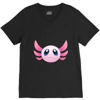 Cosmic Axolotl-6wf2q V-neck Tee | Artistshot