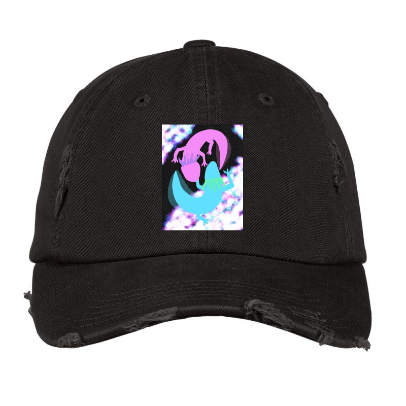 Cosmic Axolotl-rmams Vintage Cap by Min08 | Artistshot