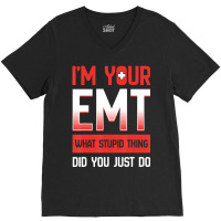 Emt Emergency Medical Technician Ambulance Responder Ems V-neck Tee | Artistshot