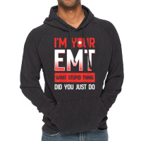 Emt Emergency Medical Technician Ambulance Responder Ems Vintage Hoodie | Artistshot