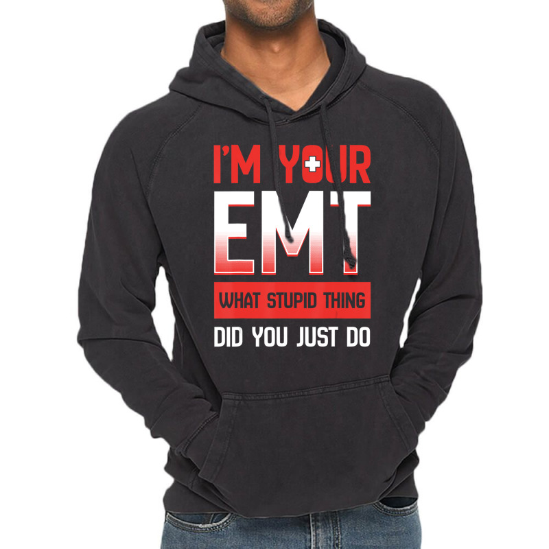 Emt Emergency Medical Technician Ambulance Responder Ems Vintage Hoodie | Artistshot