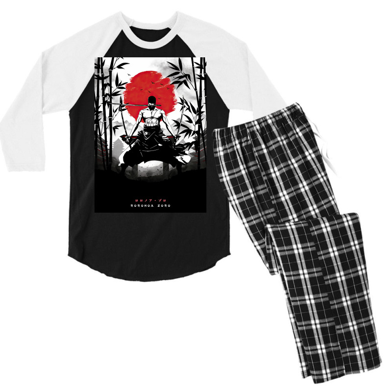 One Piece Zoro Men's 3/4 Sleeve Pajama Set | Artistshot