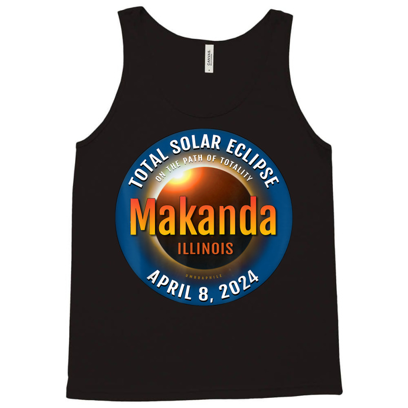 Makanda Illinois Il Total Solar Eclipse 2024  3  T Shirt Tank Top by deemerx8lmshare | Artistshot