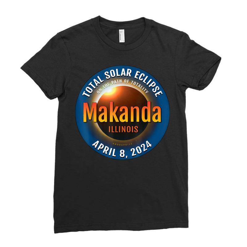 Makanda Illinois Il Total Solar Eclipse 2024  3  T Shirt Ladies Fitted T-Shirt by deemerx8lmshare | Artistshot