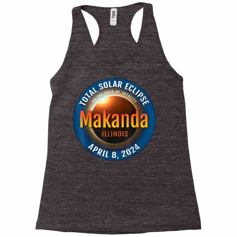 Makanda Illinois Il Total Solar Eclipse 2024  3  T Shirt Racerback Tank by deemerx8lmshare | Artistshot