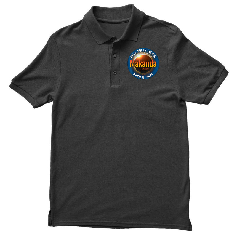 Makanda Illinois Il Total Solar Eclipse 2024  3  T Shirt Men's Polo Shirt by deemerx8lmshare | Artistshot